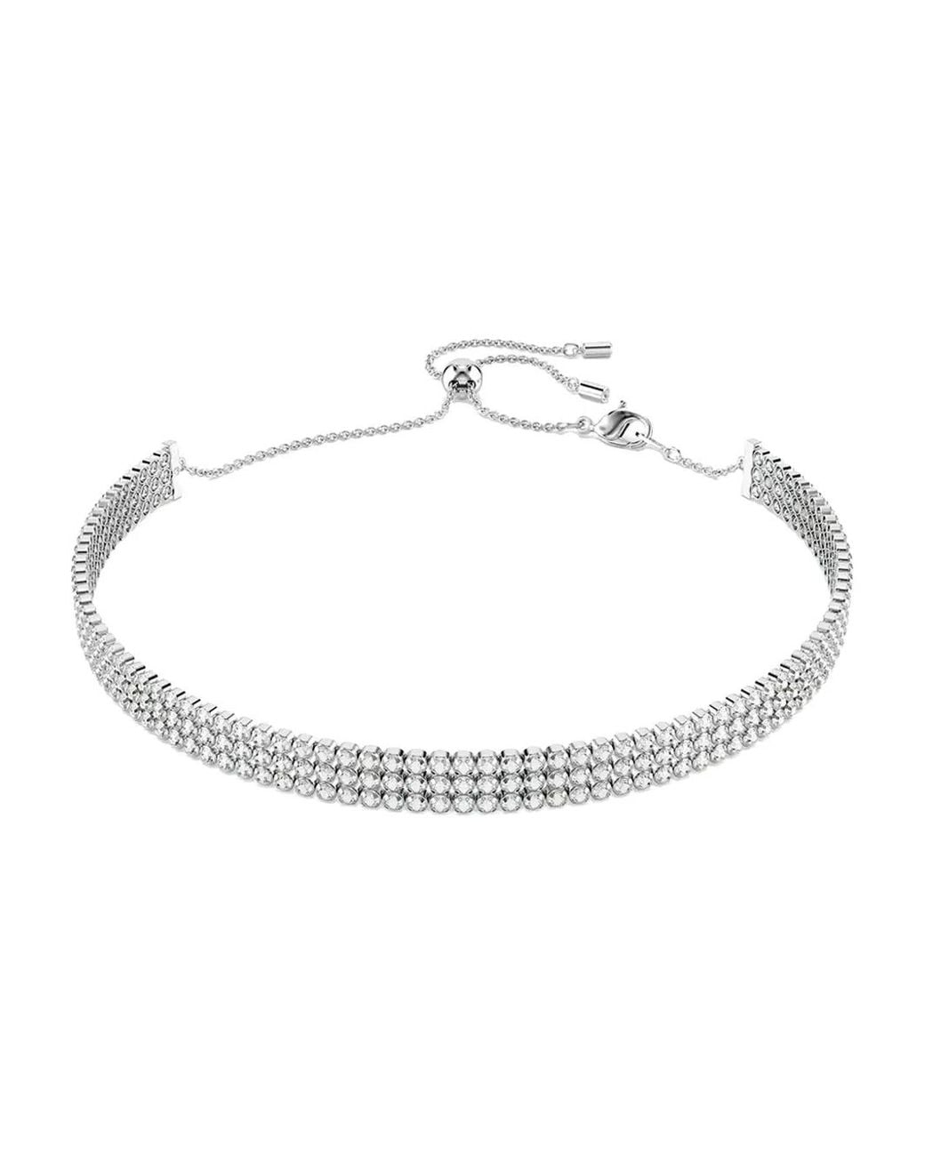 Swarovski White Matrix Tennis Choker