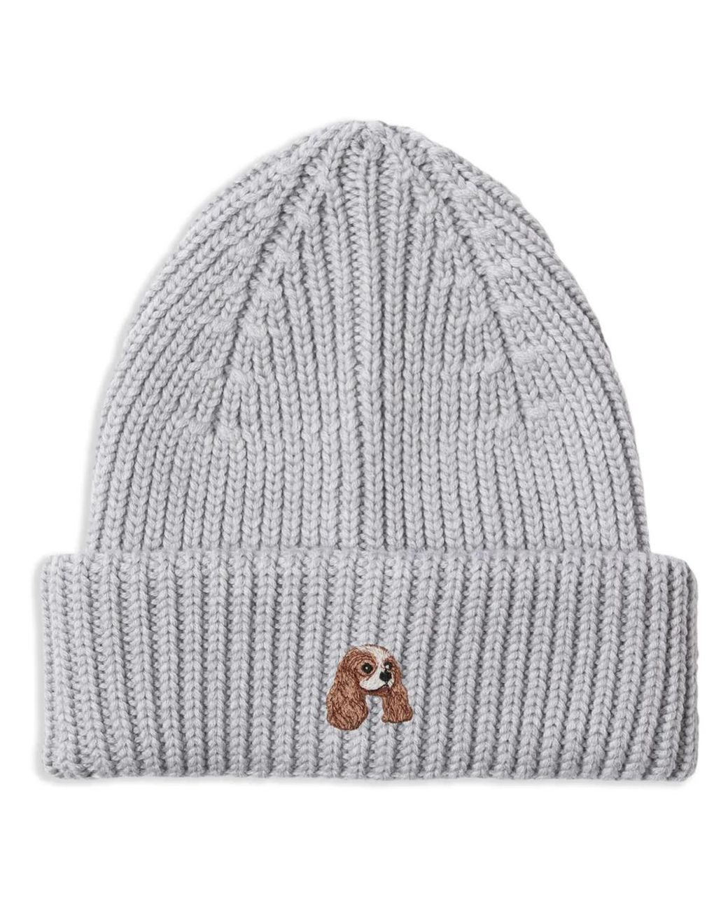 PELO FOUNDATION Gray Cavalier King Beanie