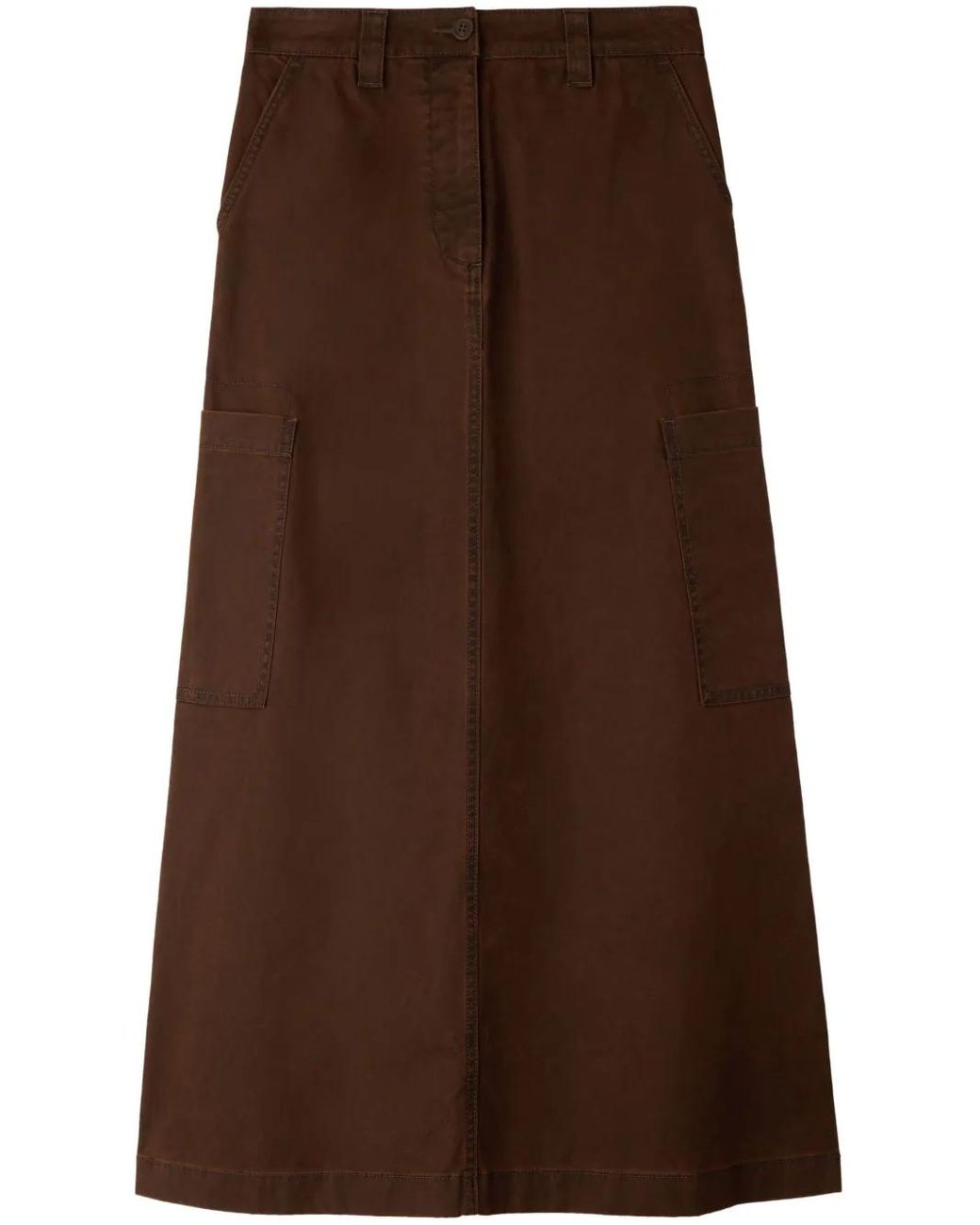 Sunnei Brown Cargo Skirt