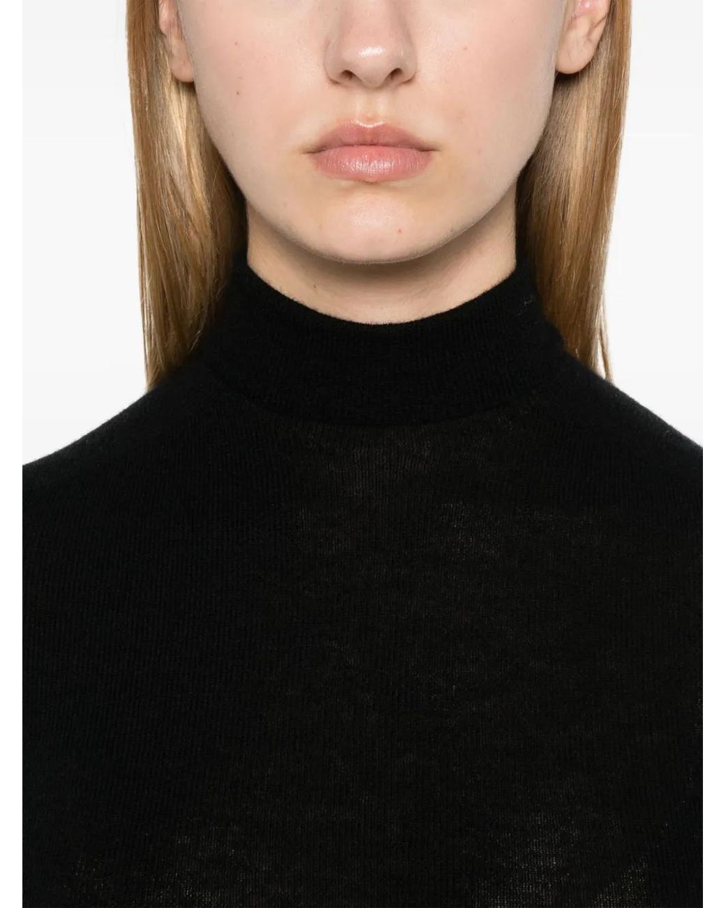 Pull Sans Coutures À Col Roulé Bompard en coloris Black
