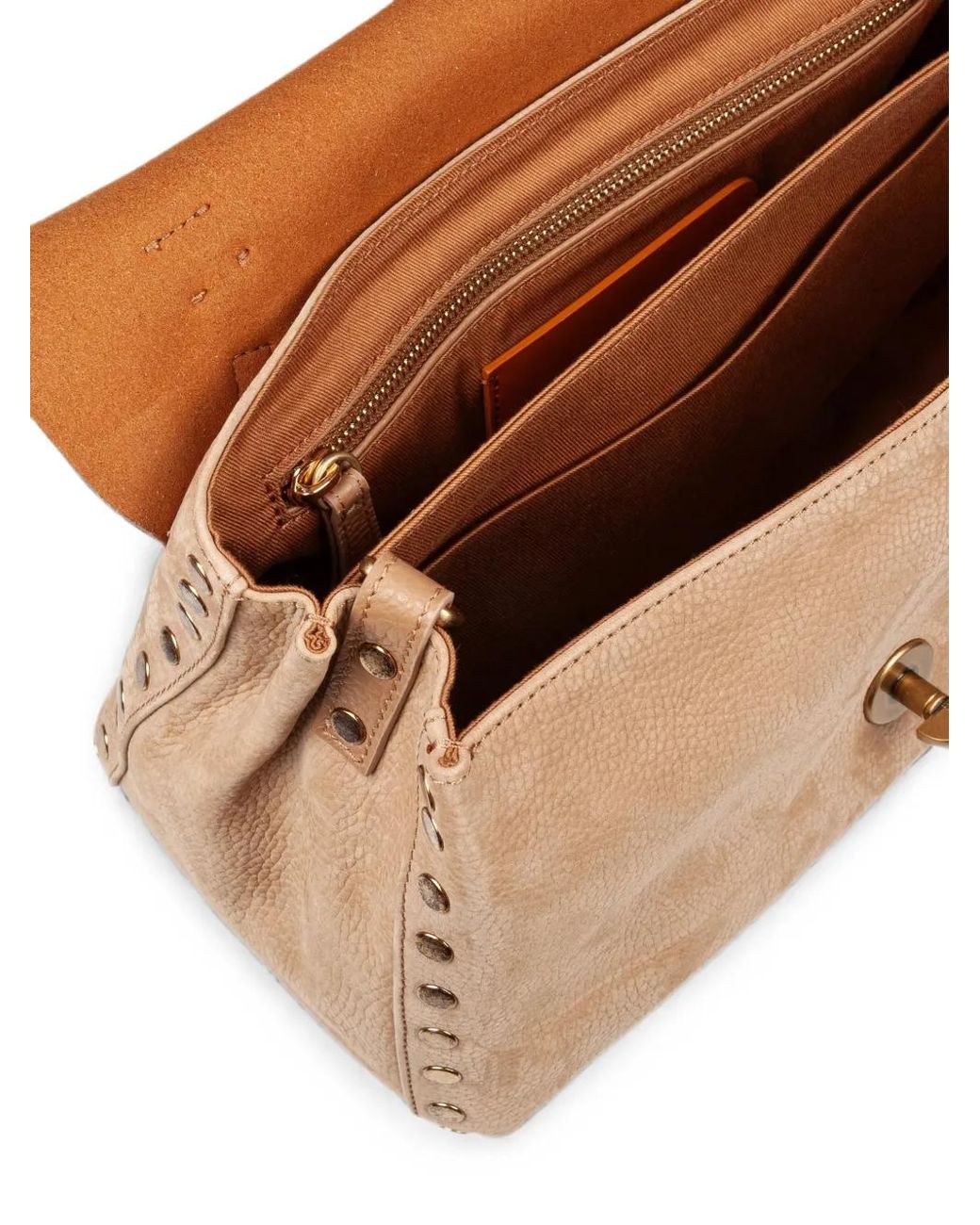 Zanellato Natural Postina Re Jones Nabuck-Leather Tote Bag