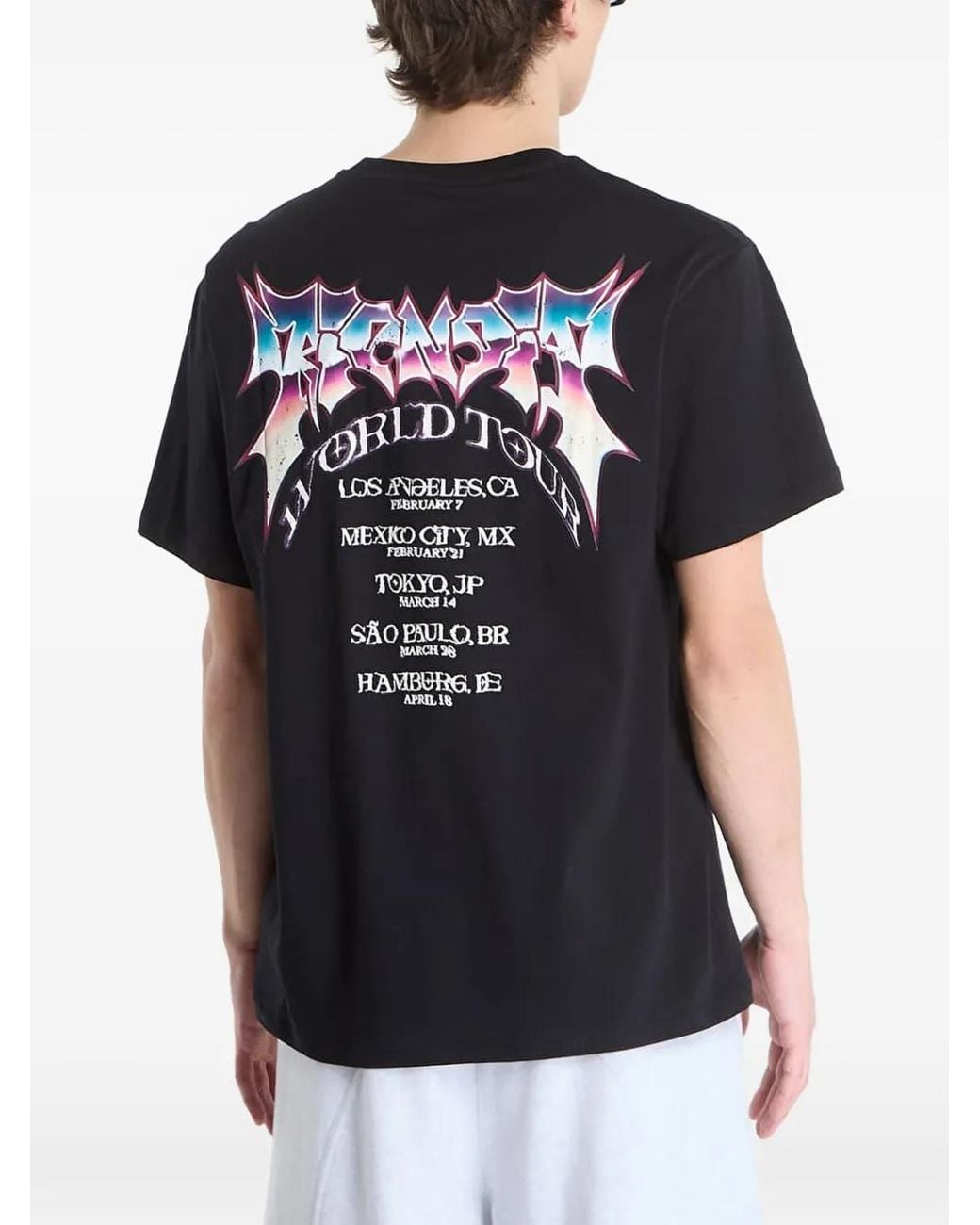 RIPNDIP Black Noid Graphic-Print T-Shirt for men