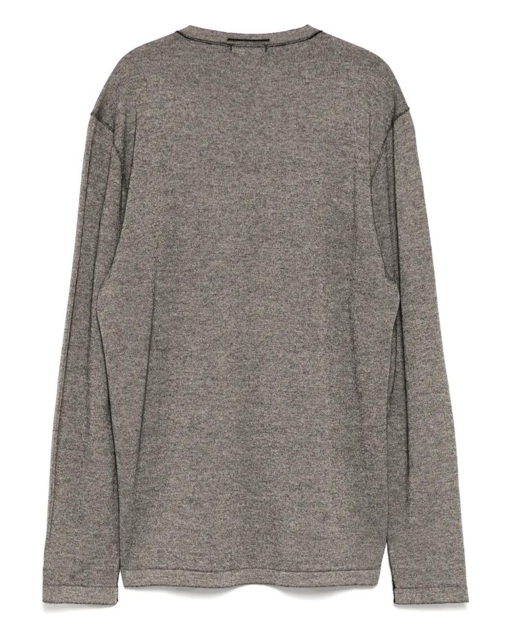 Transit Gray Crew-Neck Sweatshirt for men