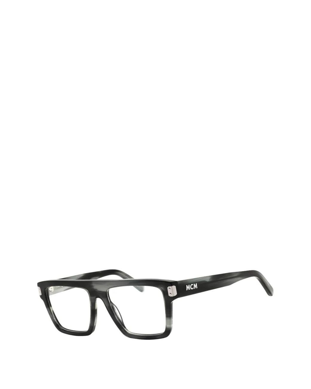 MCM Black Rectangle-Frame Glasses