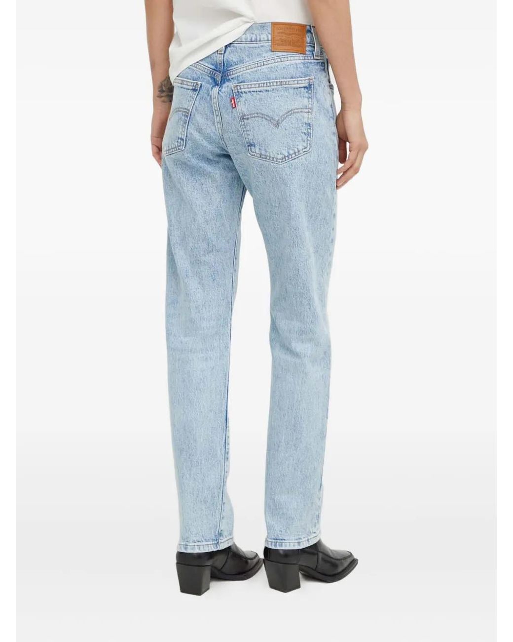 Levi's Blue Middy Buttoned Denim Jeans