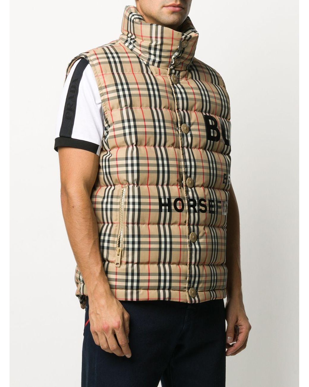 Burberry Geruite Bodywarmer voor heren | Lyst NL