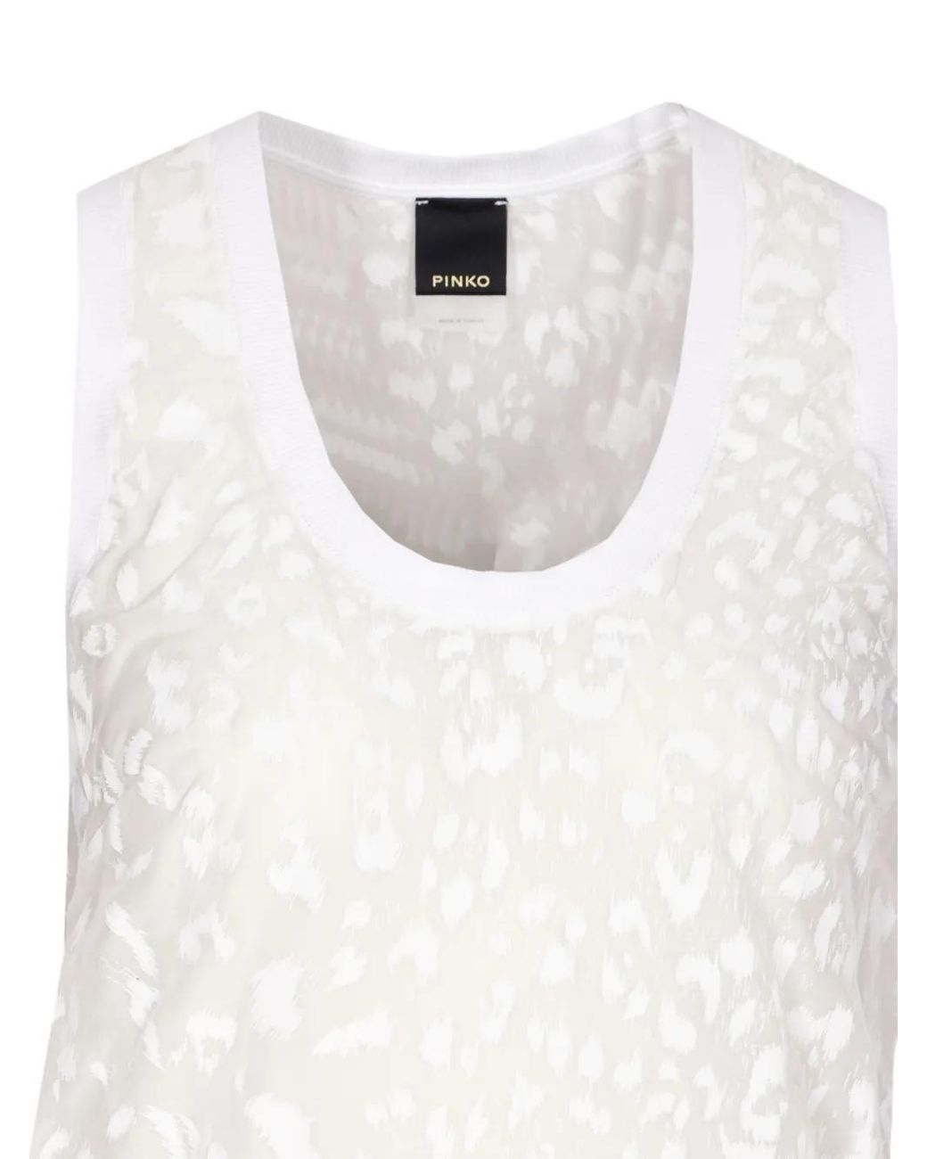 Pinko White Dave Tank Top