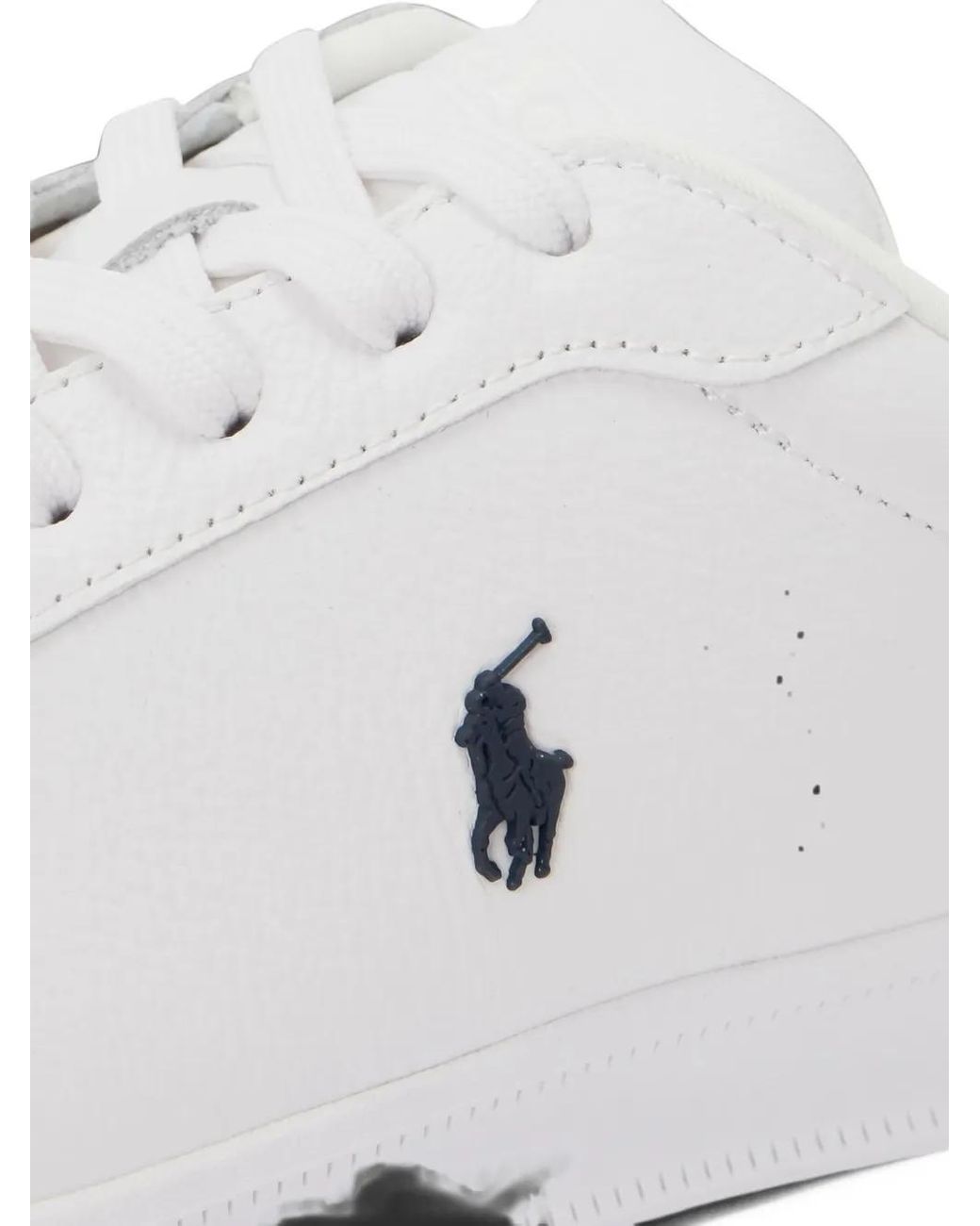Polo Ralph Lauren White Heritage Court Ii Sneakers for men