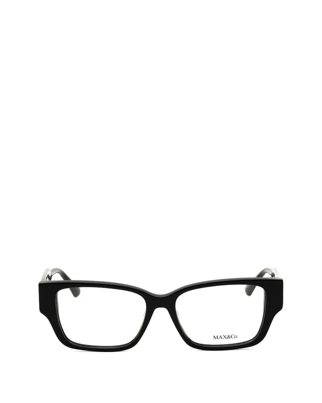 MAX&Co. Black Rectangle-Frame Glasses