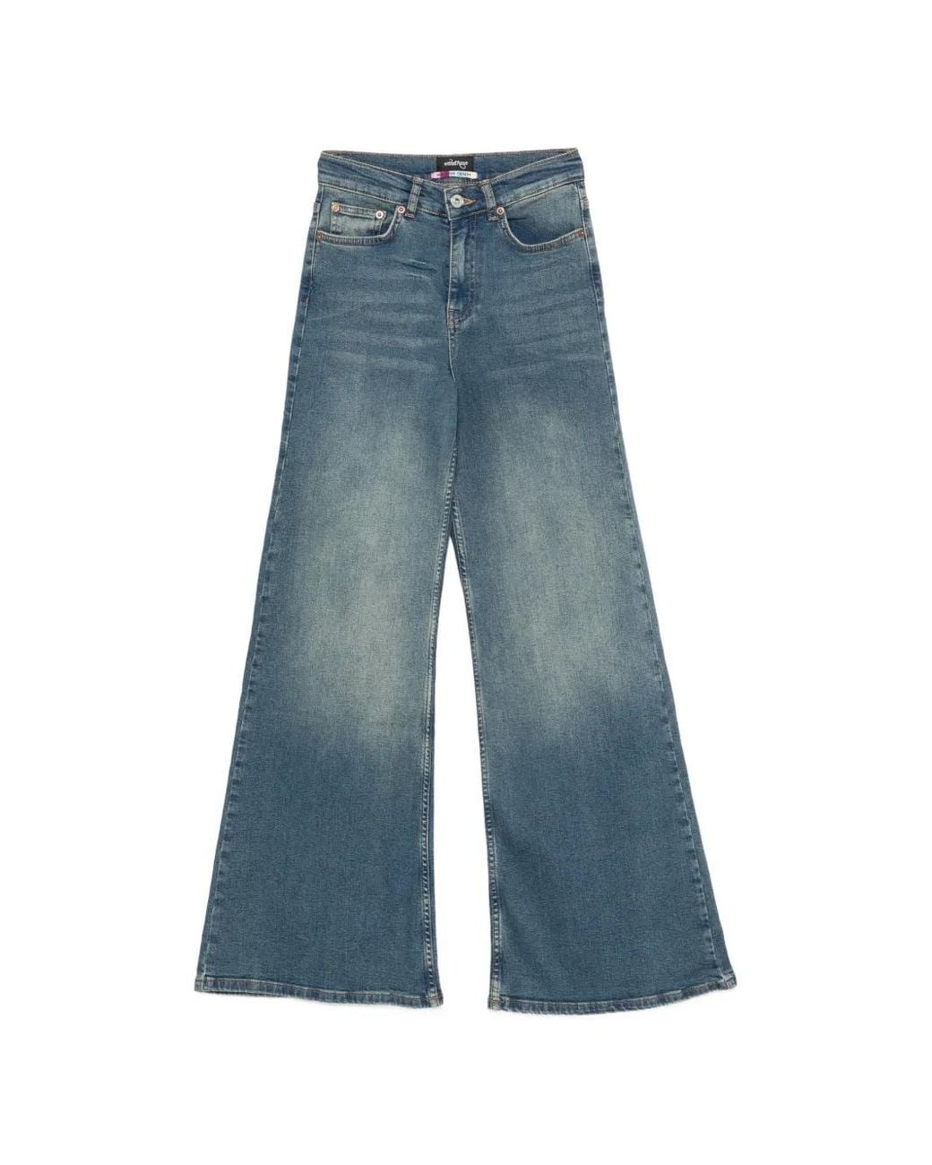 Ottod'Ame Blue Faded-Effect Jeans