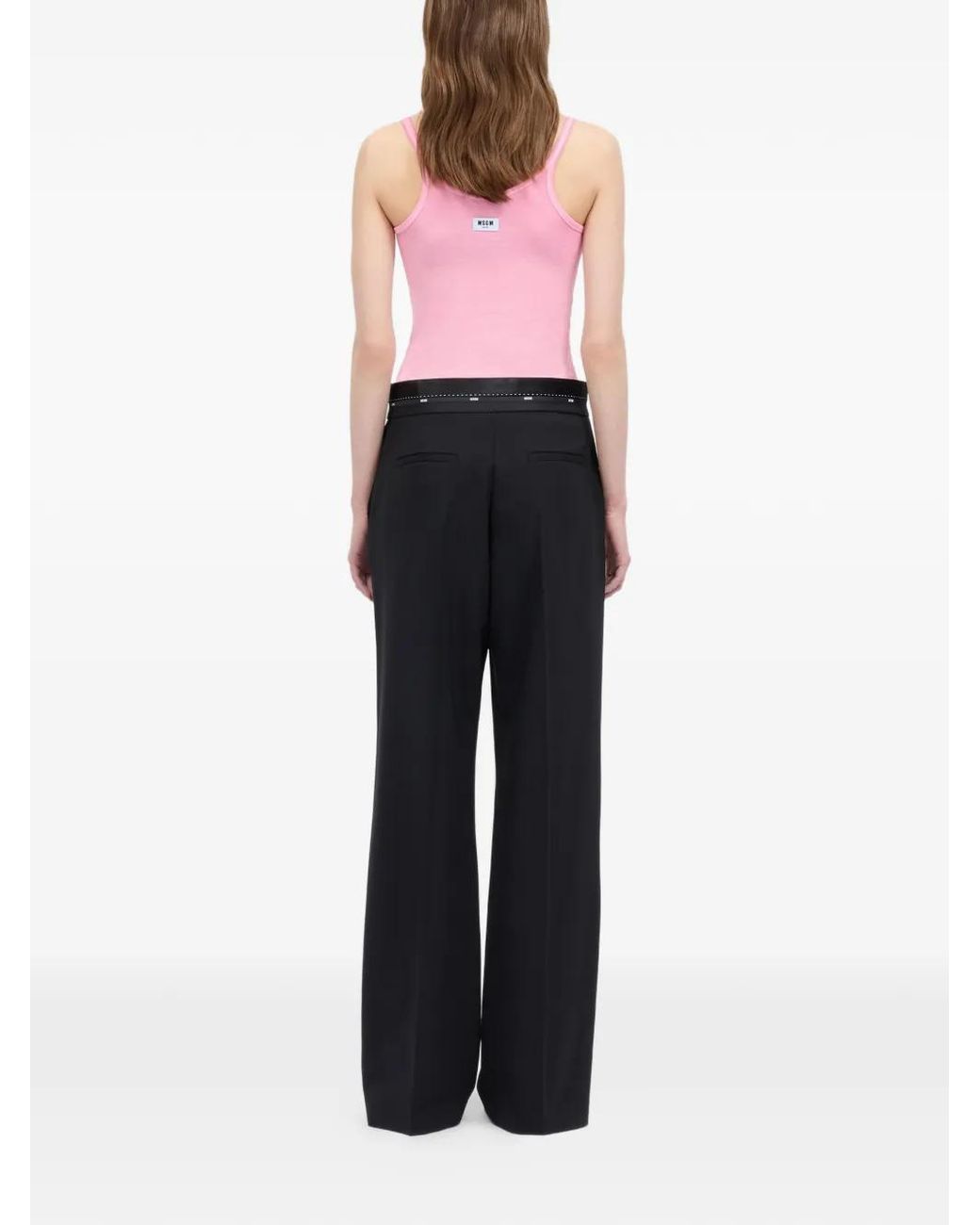 MSGM Verfraaide Broek in het Black