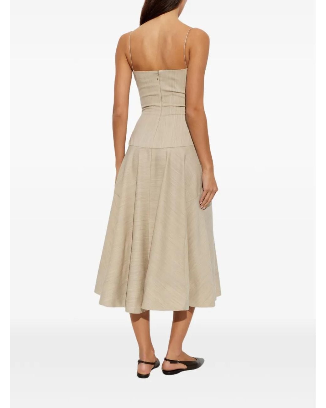 Jacquemus White Wool Dress 'Paradiso'