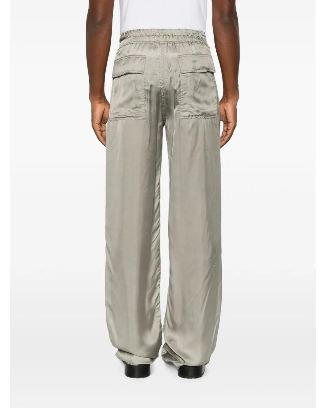 Rick Owens White Tower Dietrich Drawstring Pants for men