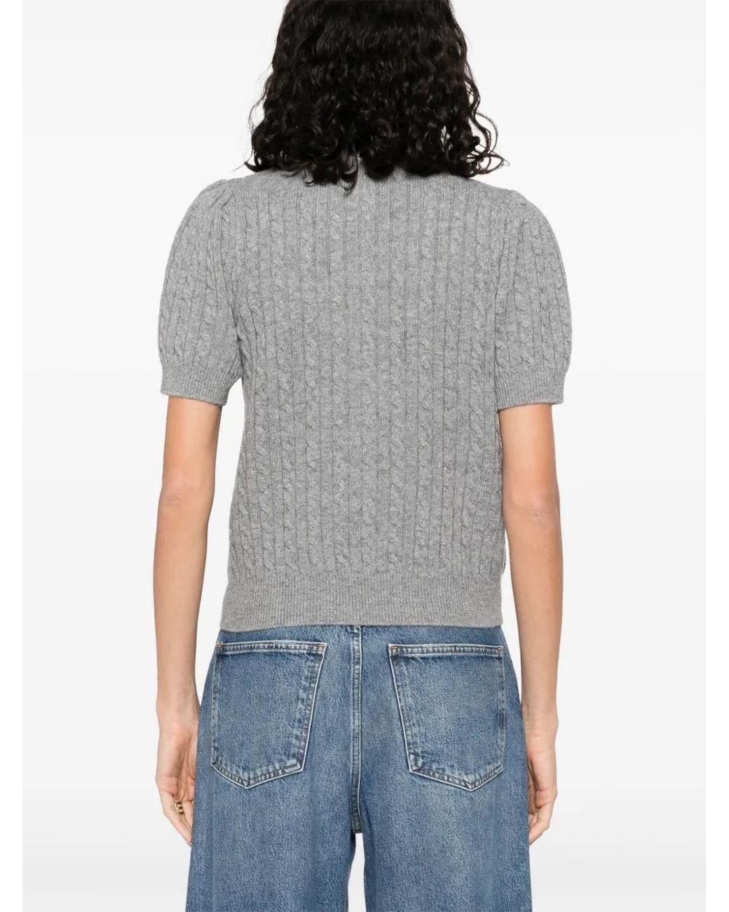 Sandro ウール カーディガン Gray