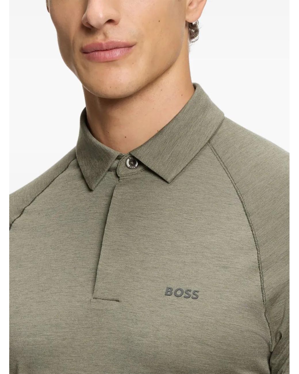 Boss Green Slim-Fit Polo Shirt With Temperature-Regulating Performance for men