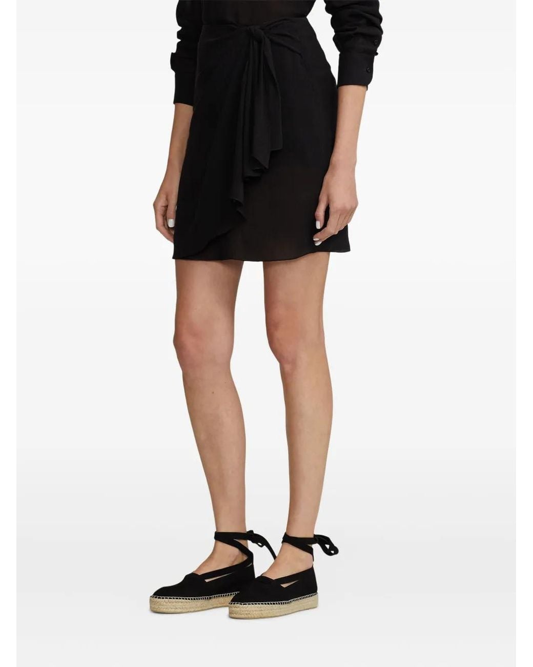 Ralph Lauren Black Tie Detail Skirt