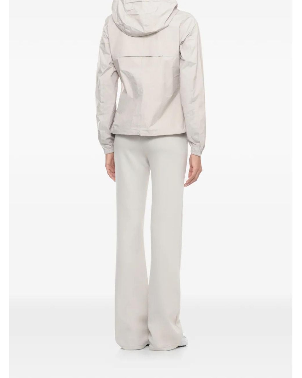 K-Way White Hoodie Zip Jacket