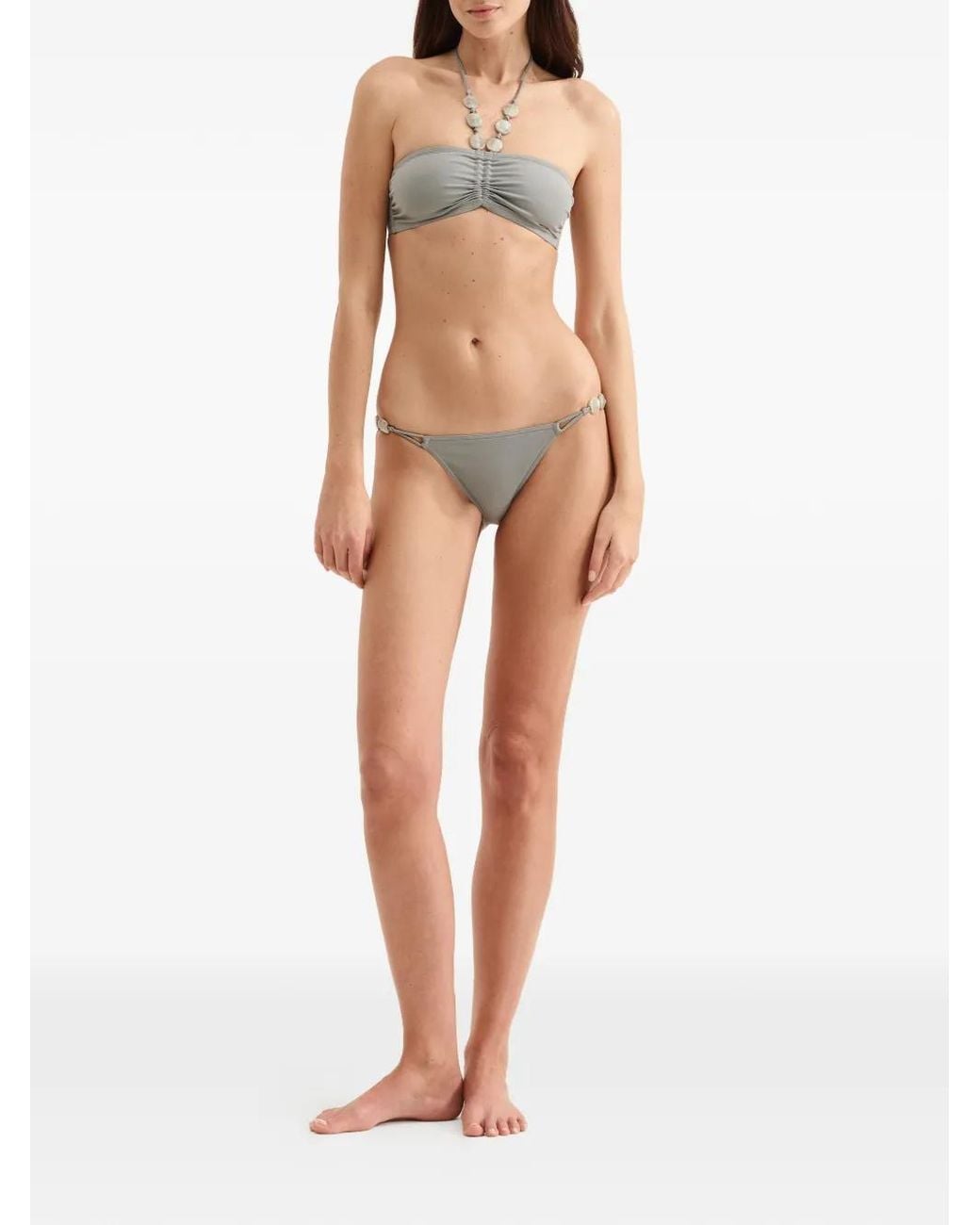 Eres Gray Margaux High-Cut Bikini Bottoms