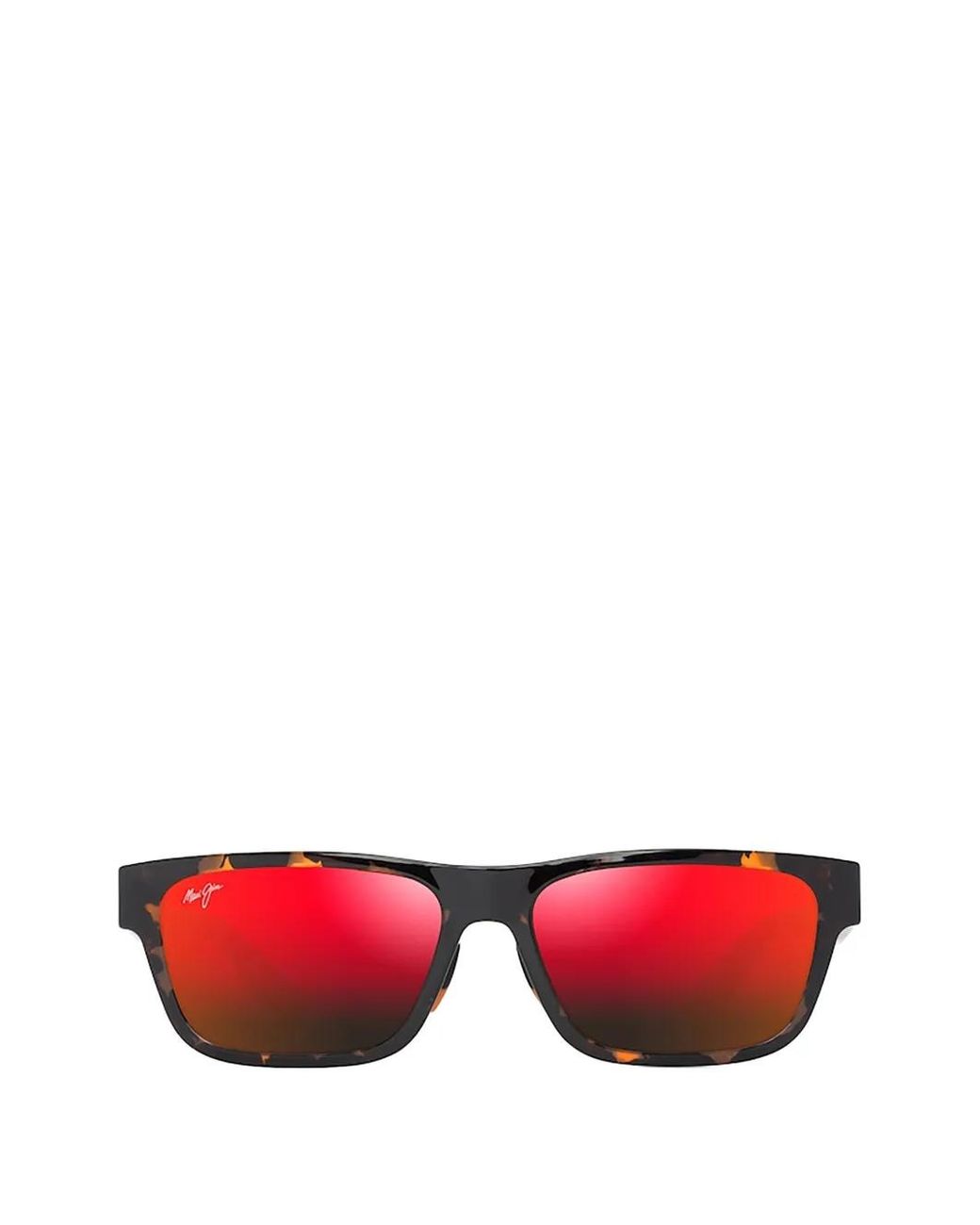 Maui Jim Red Keola Tortoiseshell-Effect Rectangle-Frame Sunglasses