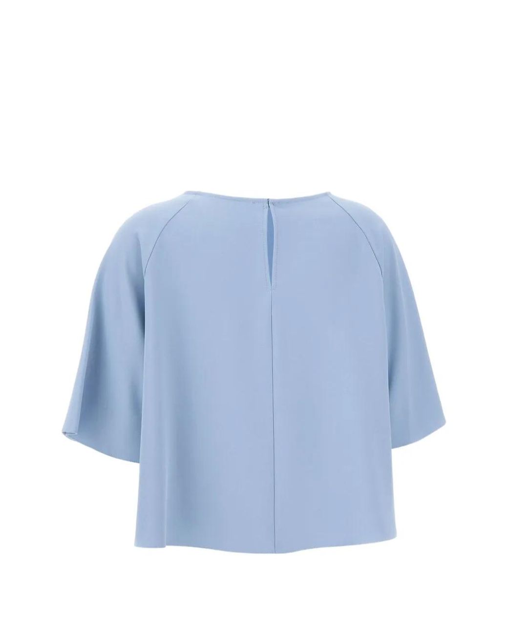 Blouse Crop À Design Plissé Kaos en coloris Blue