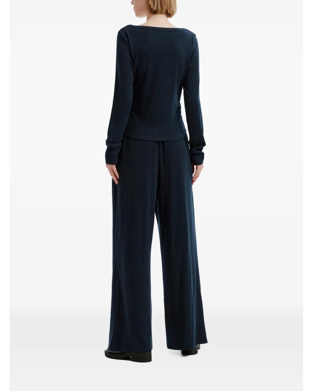 B+ AB Blue Layered-Effect Long-Sleeve Tracksuit Set