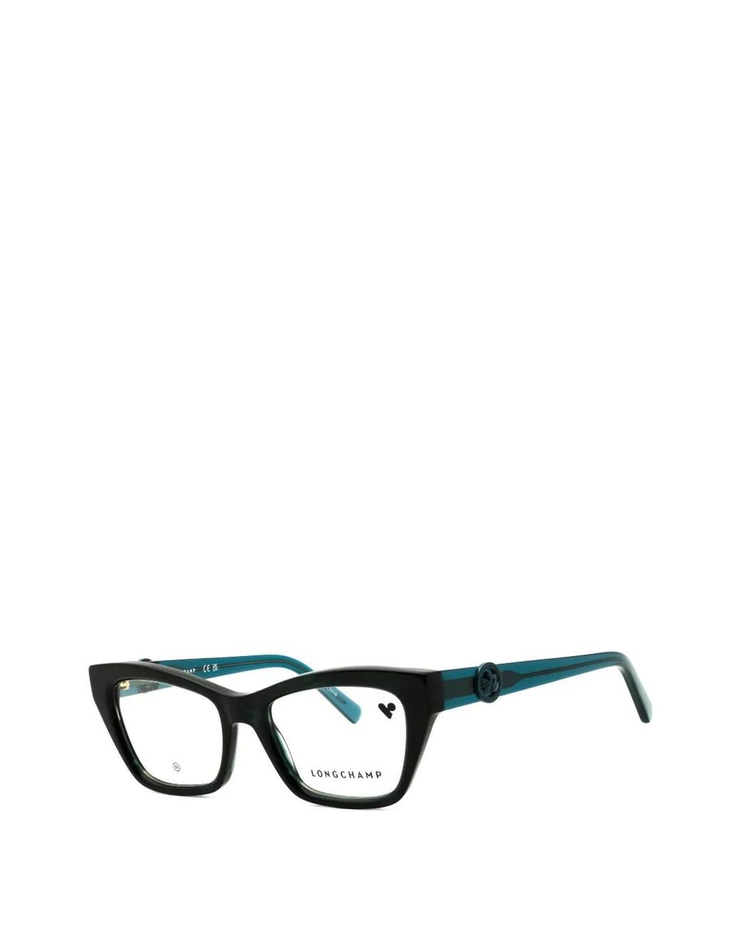 Longchamp Black Cat-Eye Frame Glasses
