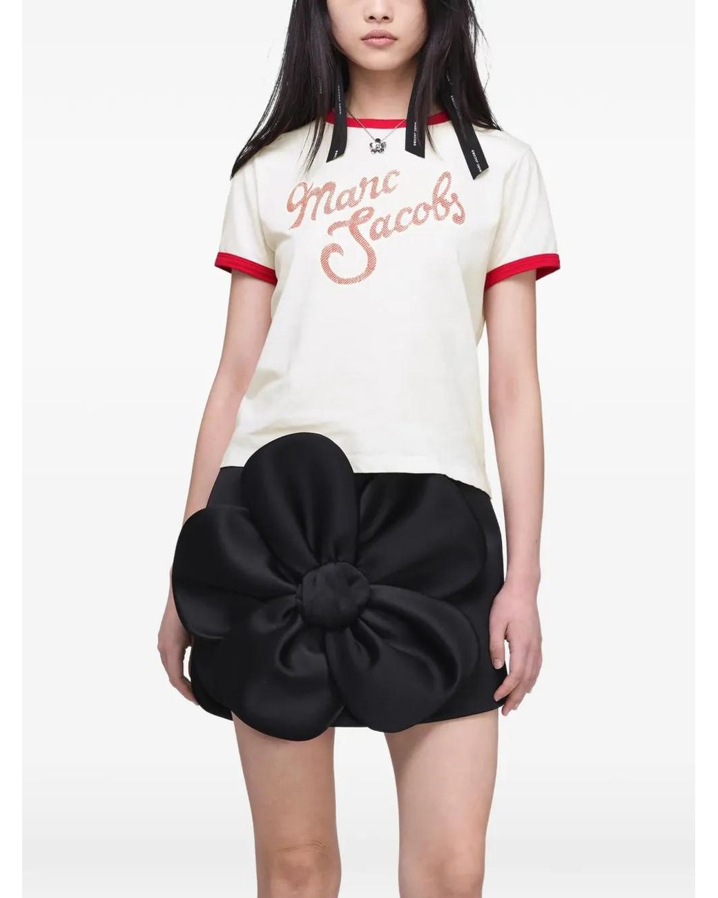Marc Jacobs Pink Logo-Print T-Shirt