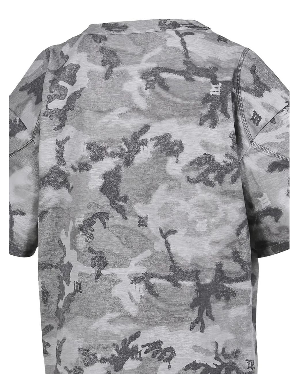 M I S B H V Gray Venice Power Graphic-Print T-Shirt for men