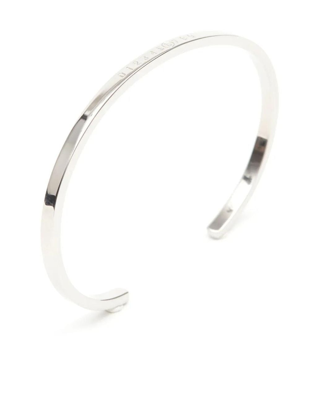 MM6 by Maison Margiela Natural Numeric Minimal Signature Cuff Bracelet