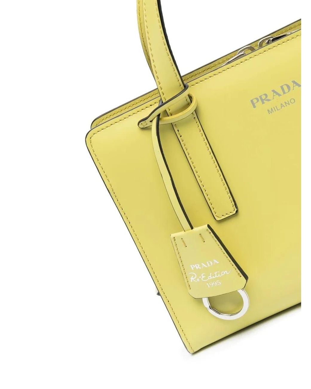 Prada Yellow Re-edition 1995 Leather Mini Bag