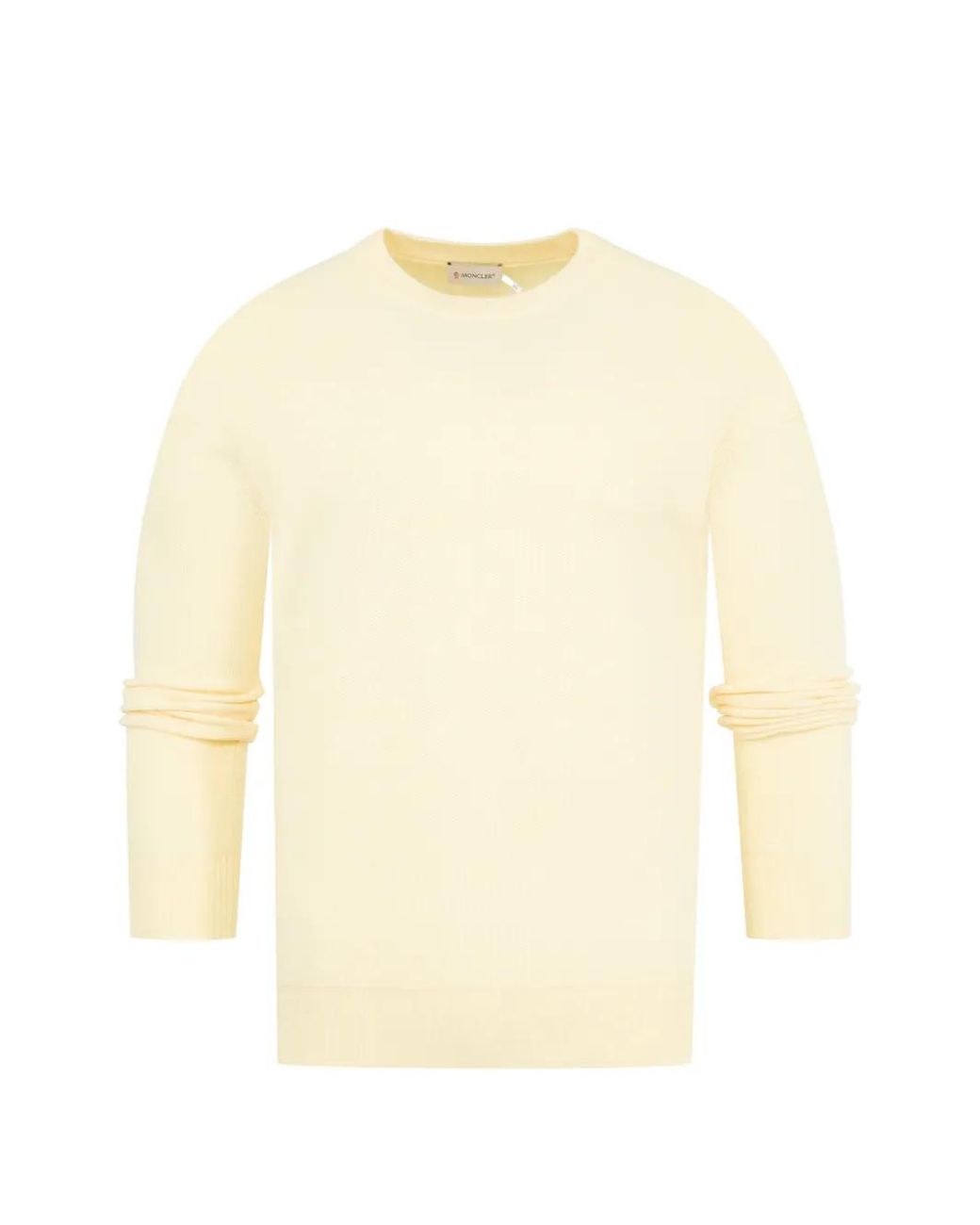 Moncler White Crew-Neck Sweater for men