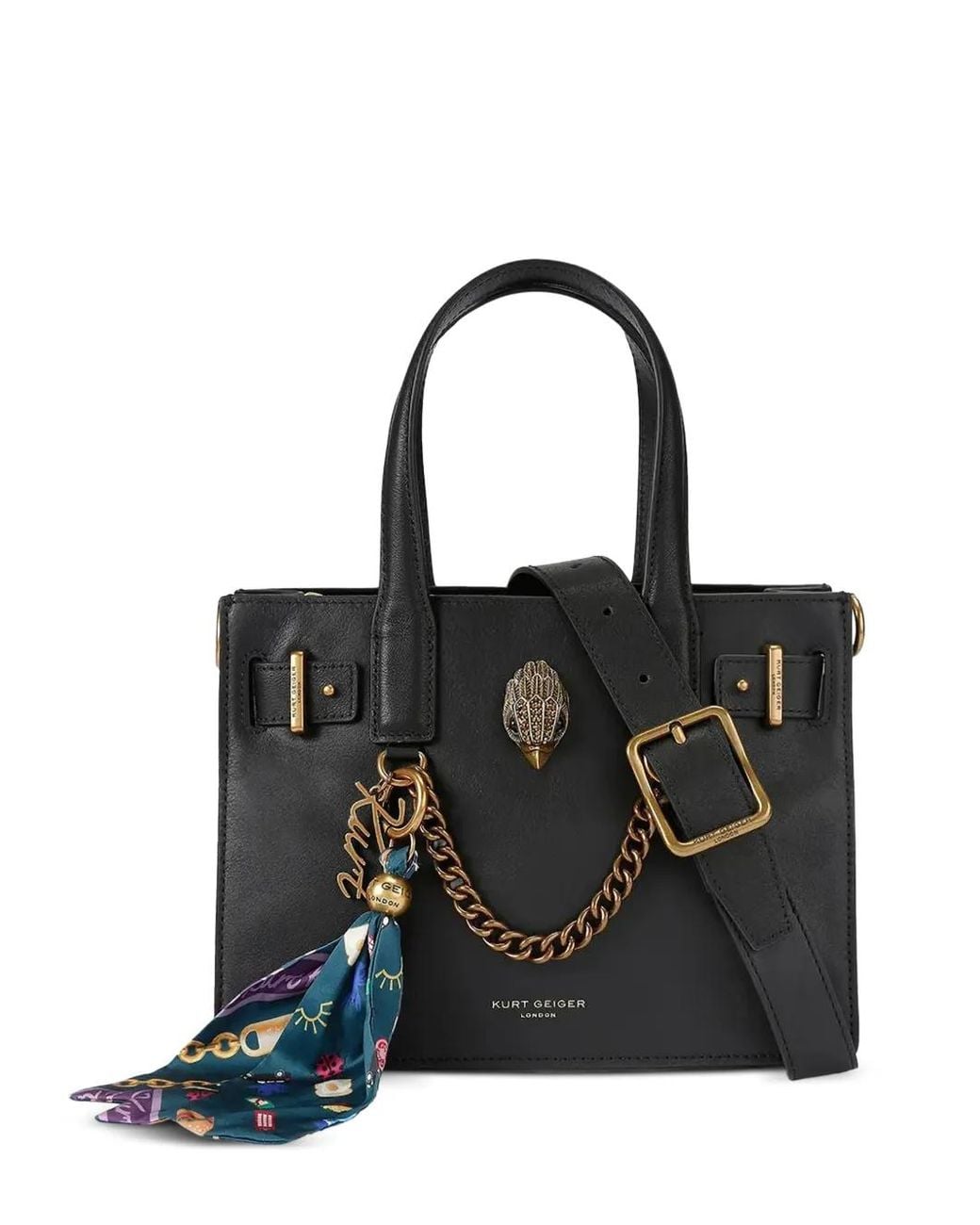 Kurt Geiger Black Small London Tote Bag