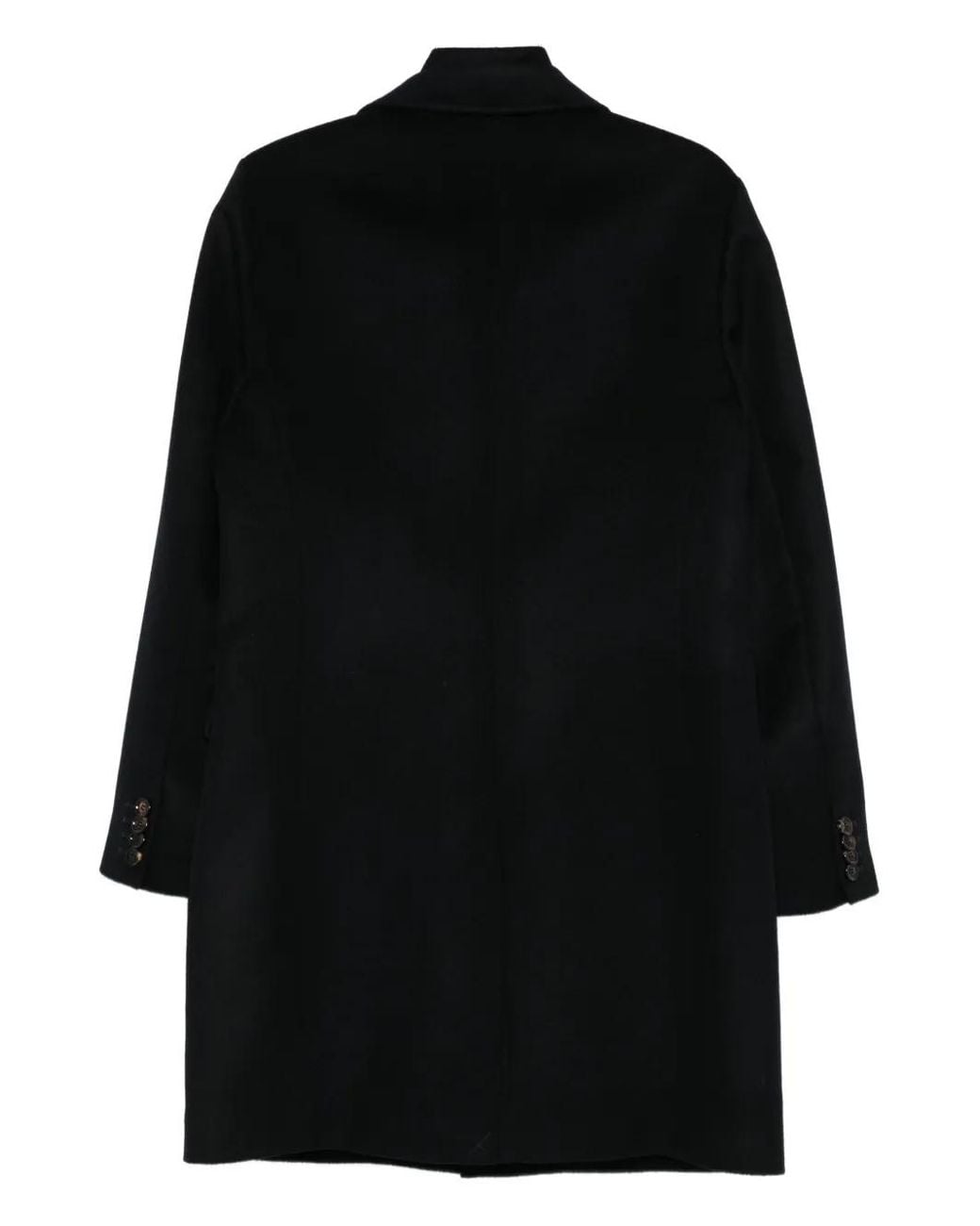 Moorer Black Single-Breasted Insulated Coat for men