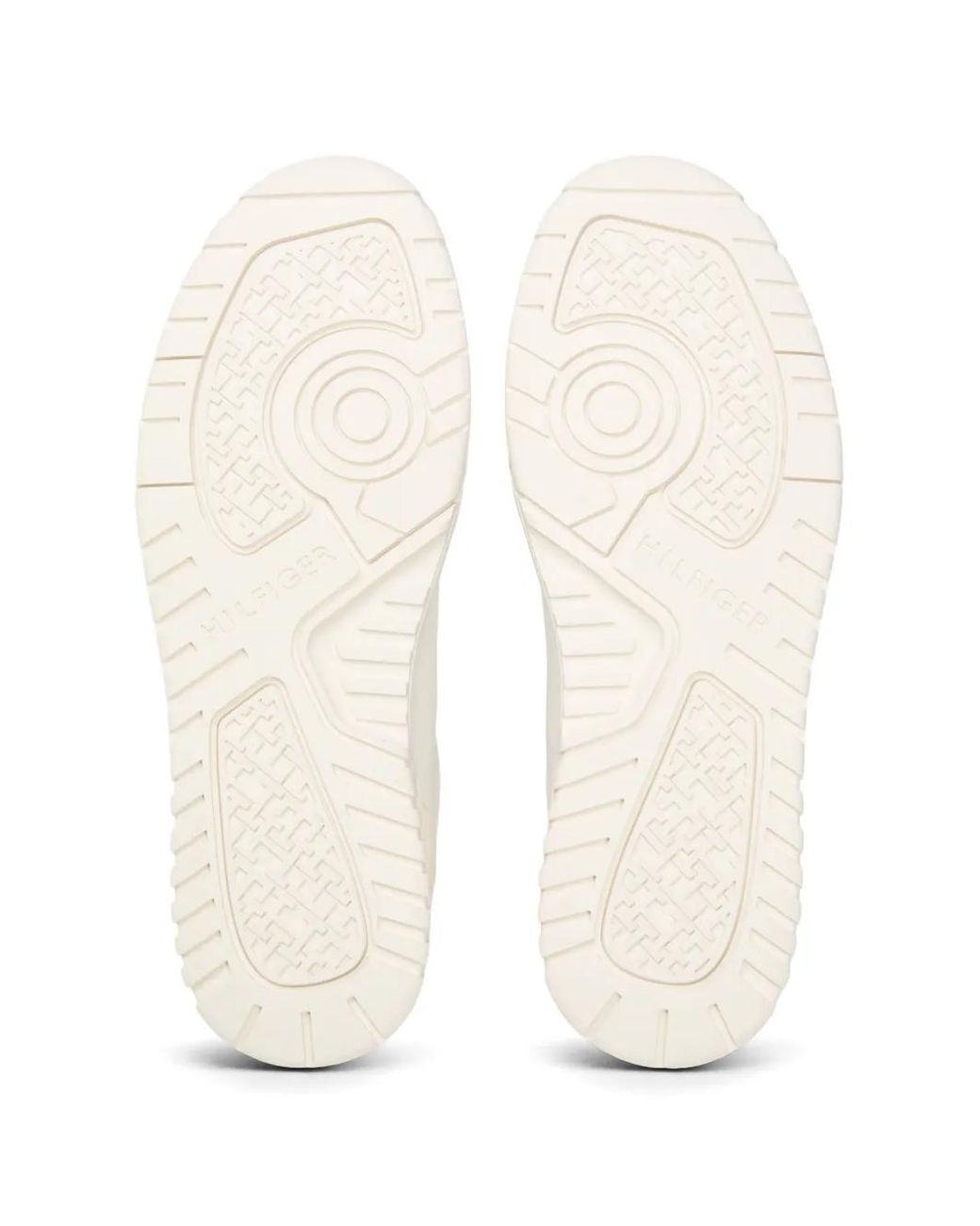 Tommy Hilfiger White Panelled Lace-Up Sneakers for men
