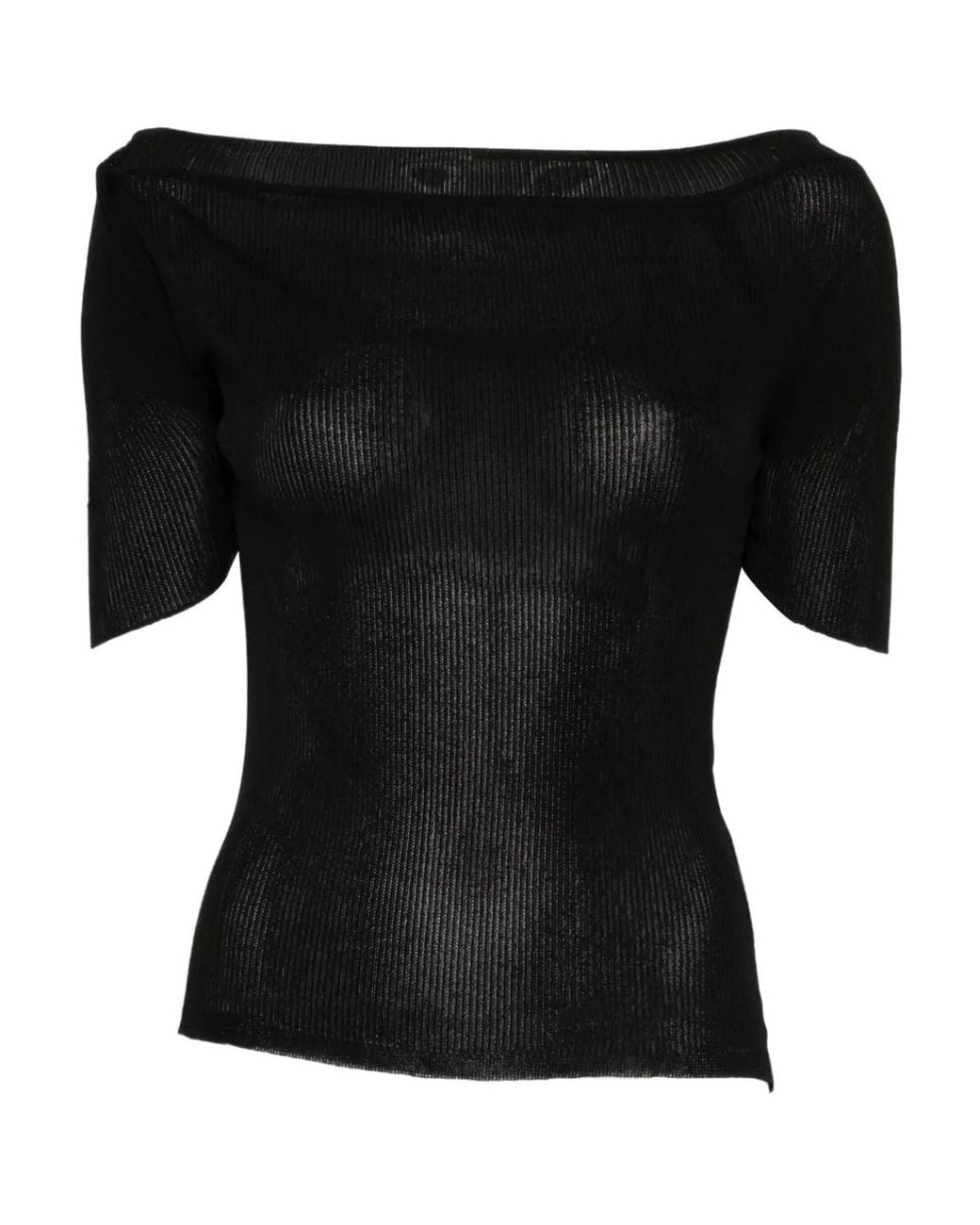Khaite Top Met Boothals in het Black