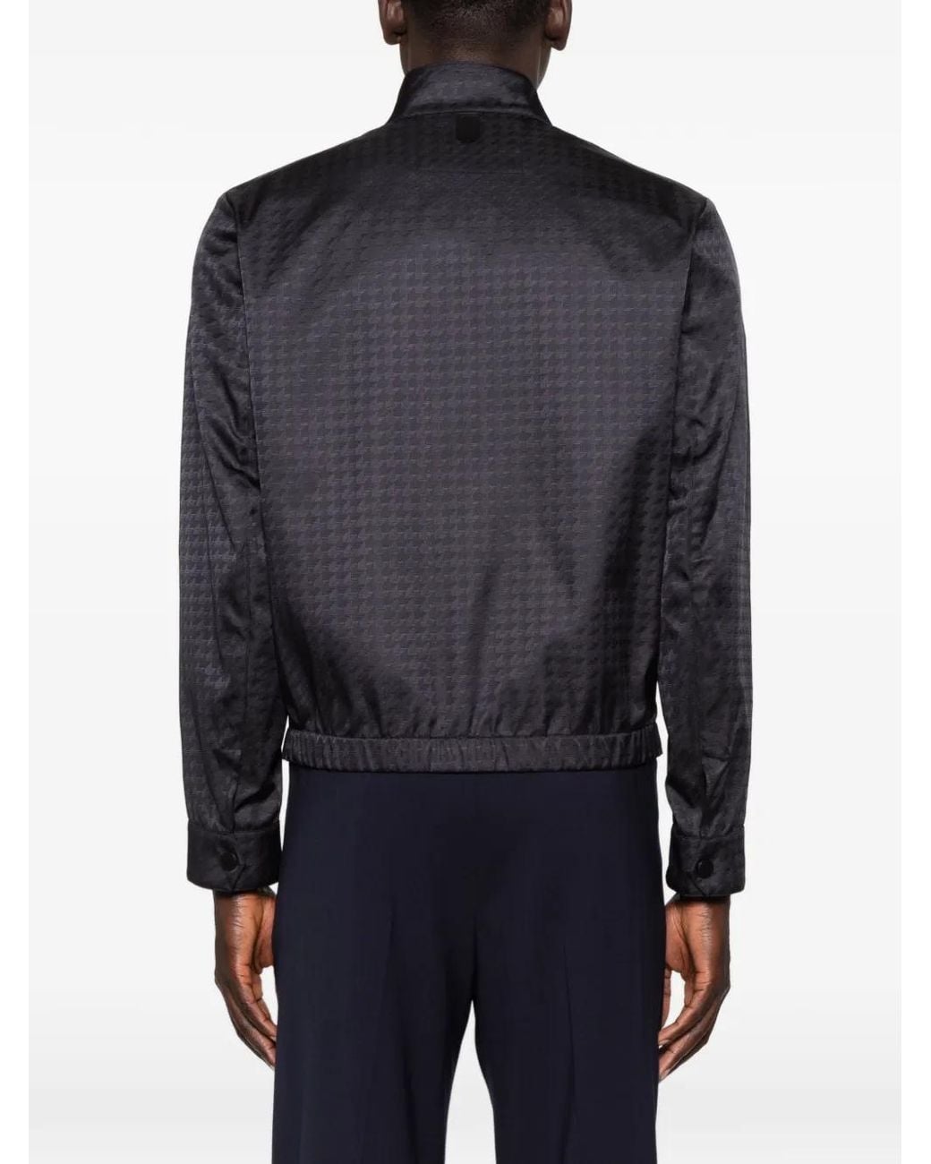 Canali Black Long-Sleeves Zip Jacket for men