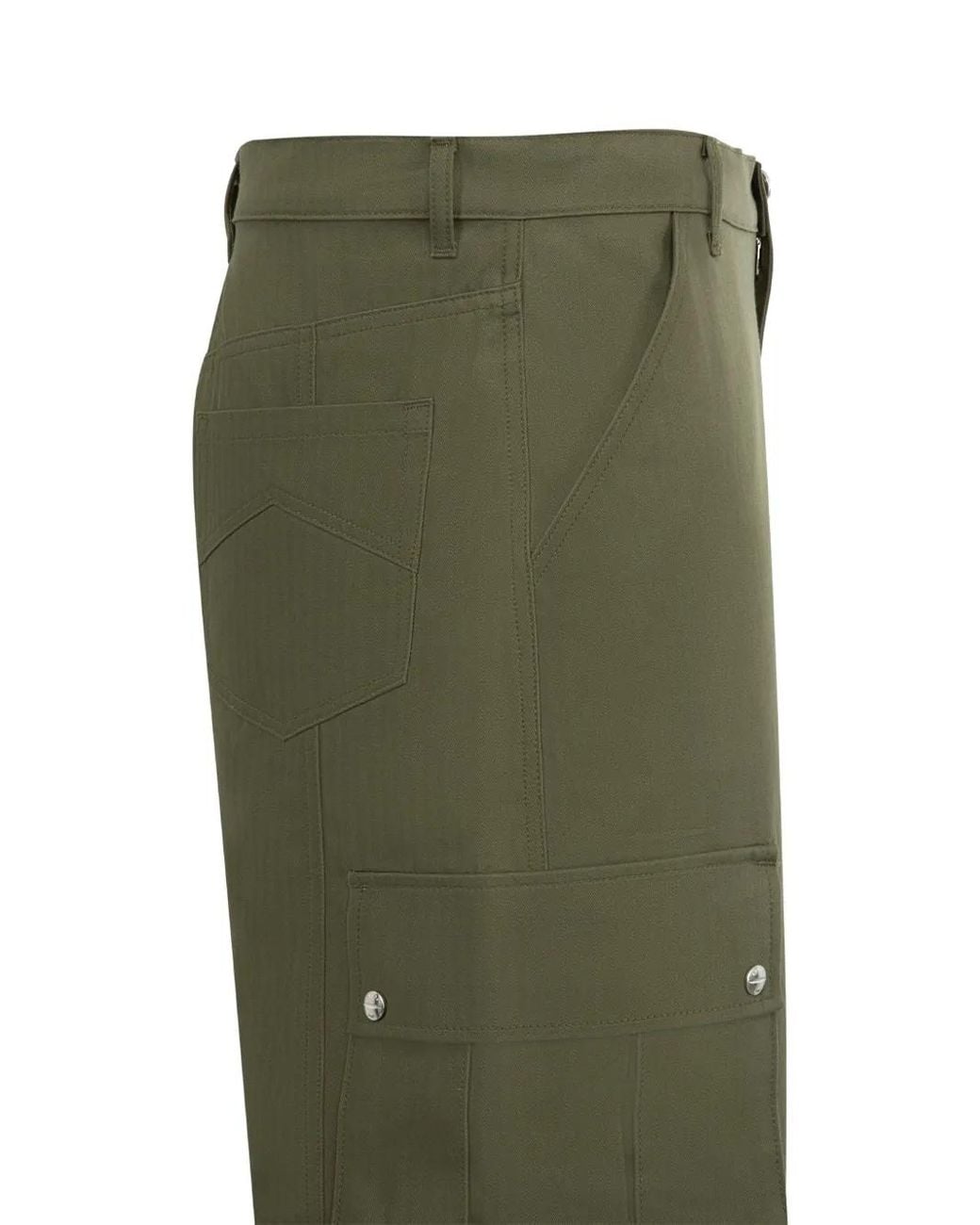 Rhude Green Multiple-Pockets Trousers for men