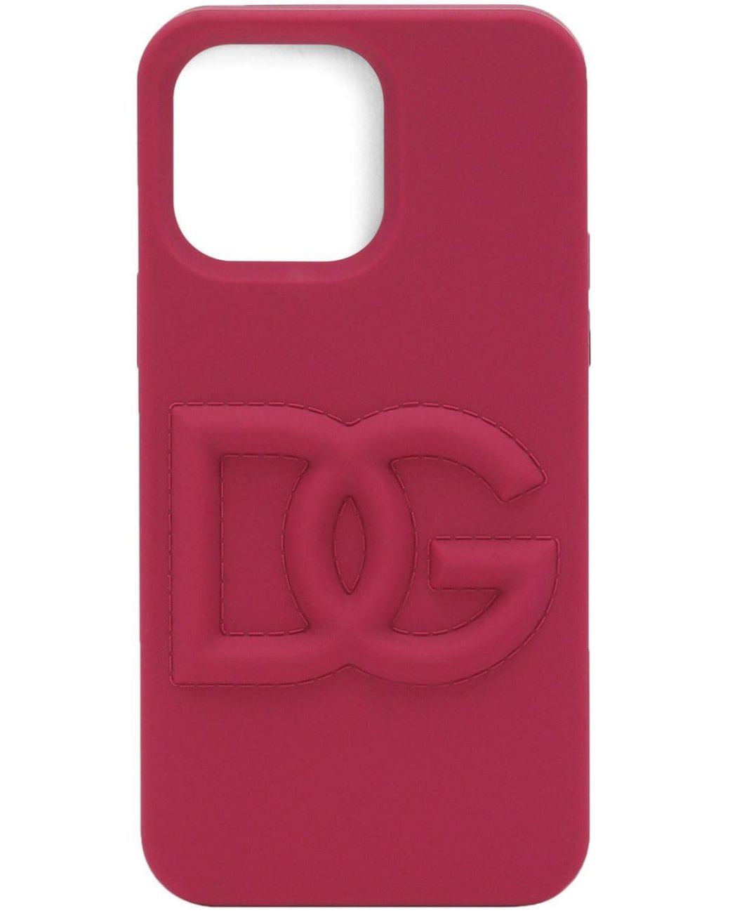 Dolce & Gabbana Logo-embossed Iphone 14 Pro Max Case in Red