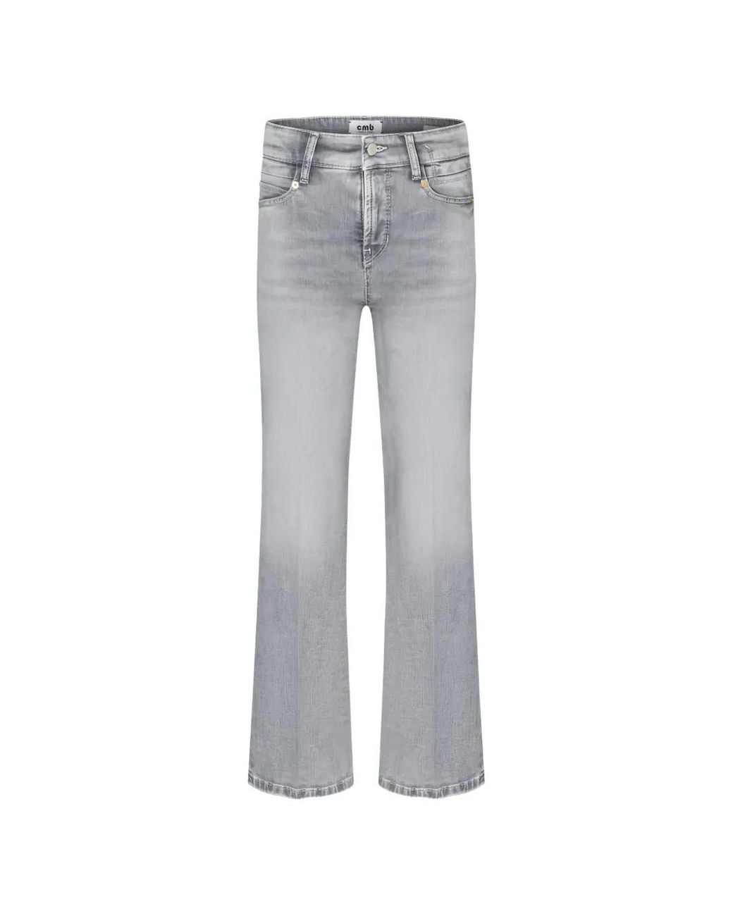 Cambio Gray Five-Pocket Flared Jeans