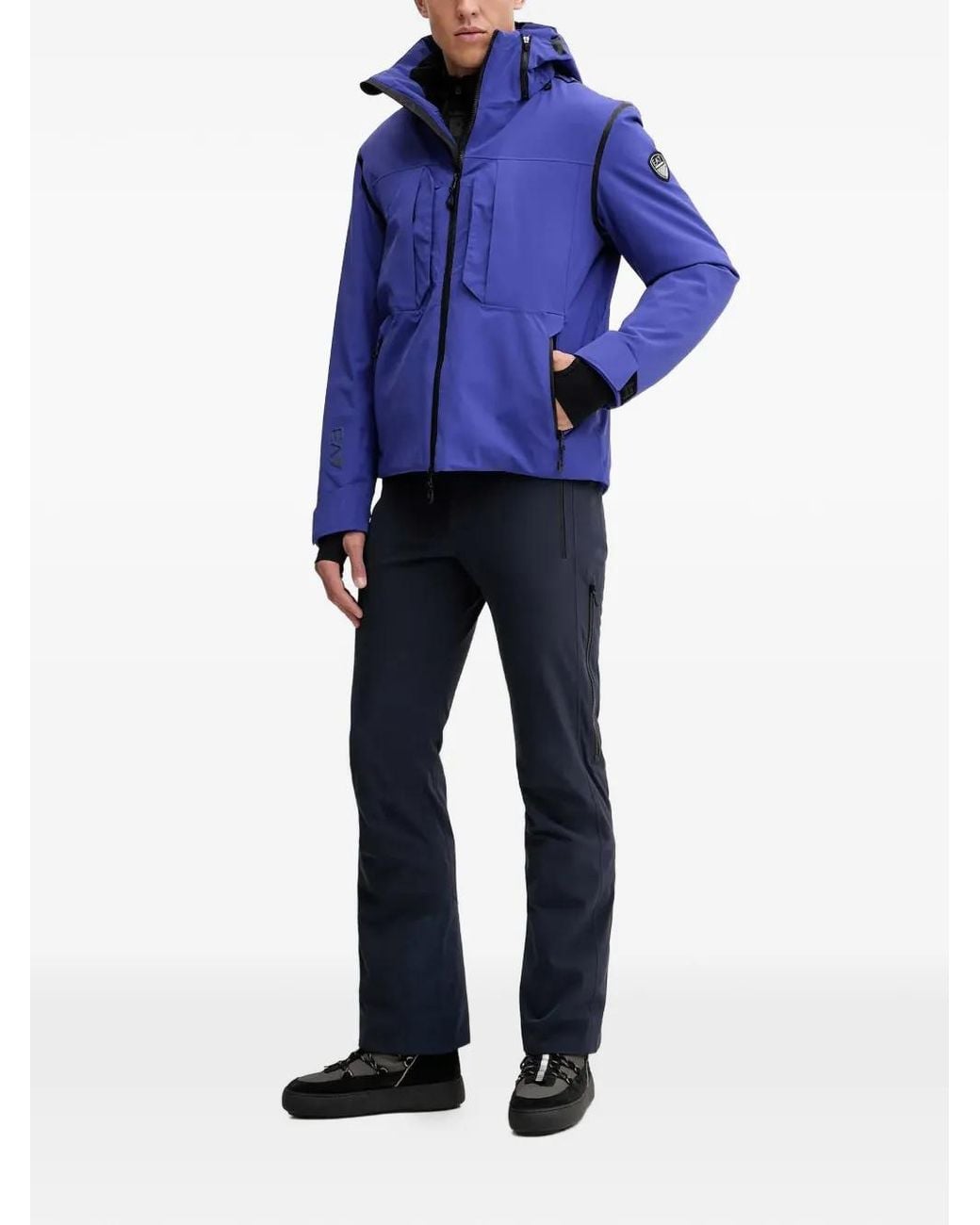 EA7 Blue Veste De Ski À Patch Logo for men