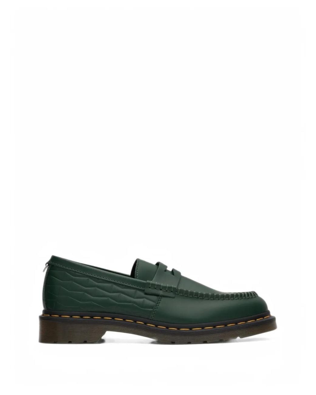 Dr. Martens Green X Wasted Youth Penton Smooth Leather Loafers