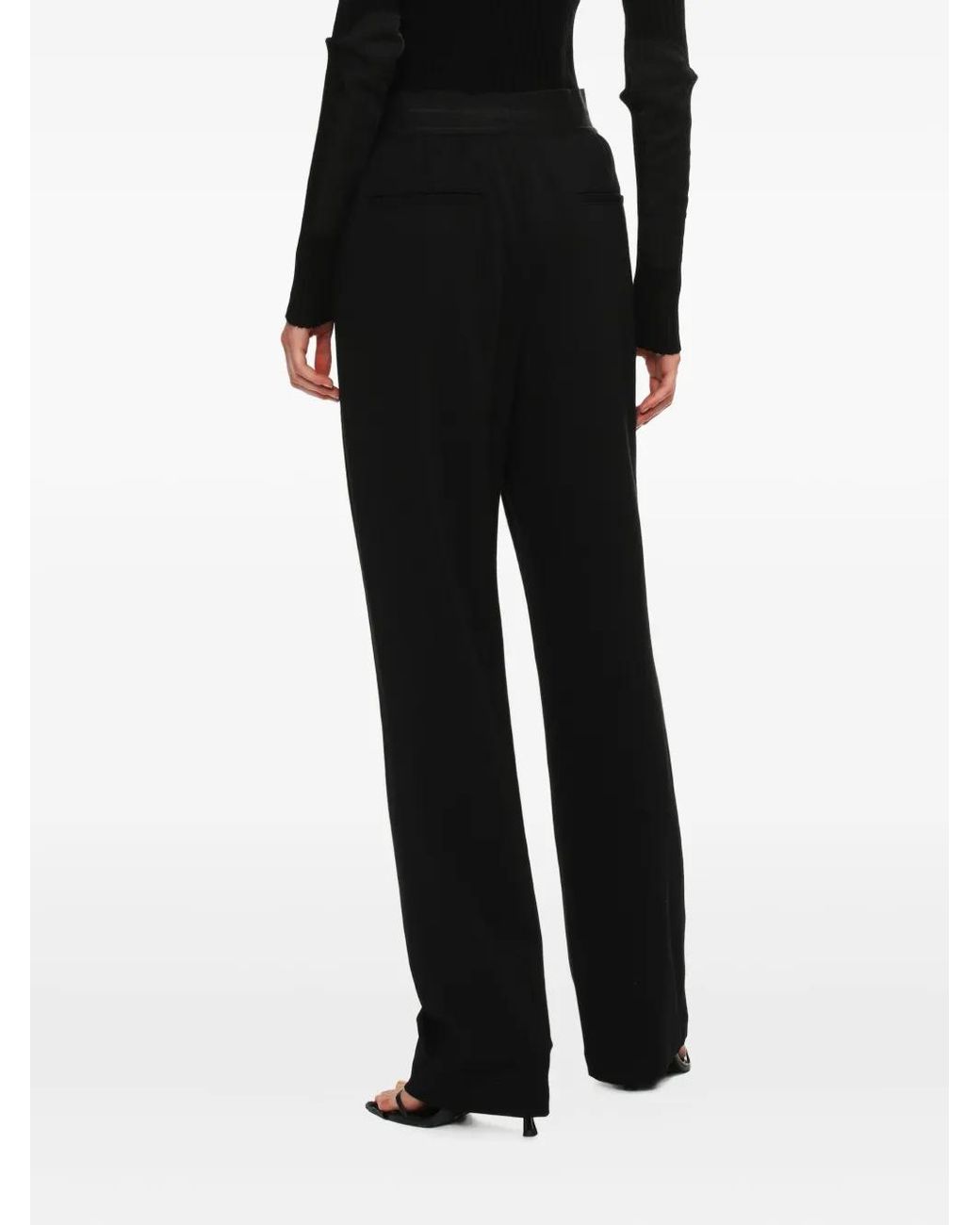 Helmut Lang Broek Met Elastische Taille in het Black