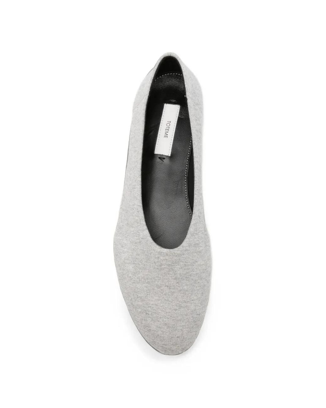 Totême White Jersey Ballet Flats