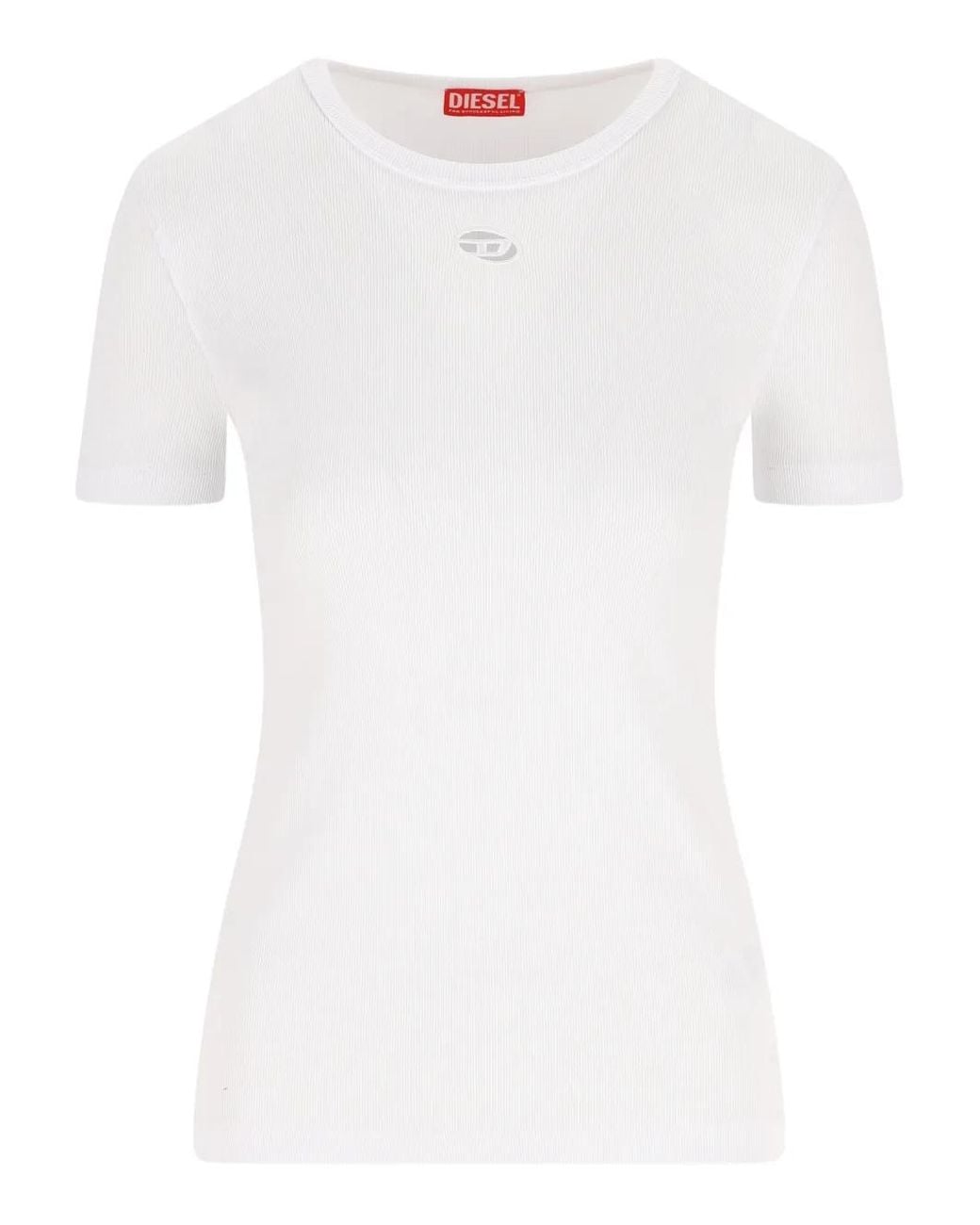 DIESEL White T-Ribber-Od T-Shirt