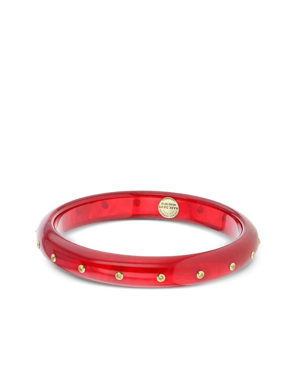 Bracciale Rigido Piccolo di Mark Davis in Red
