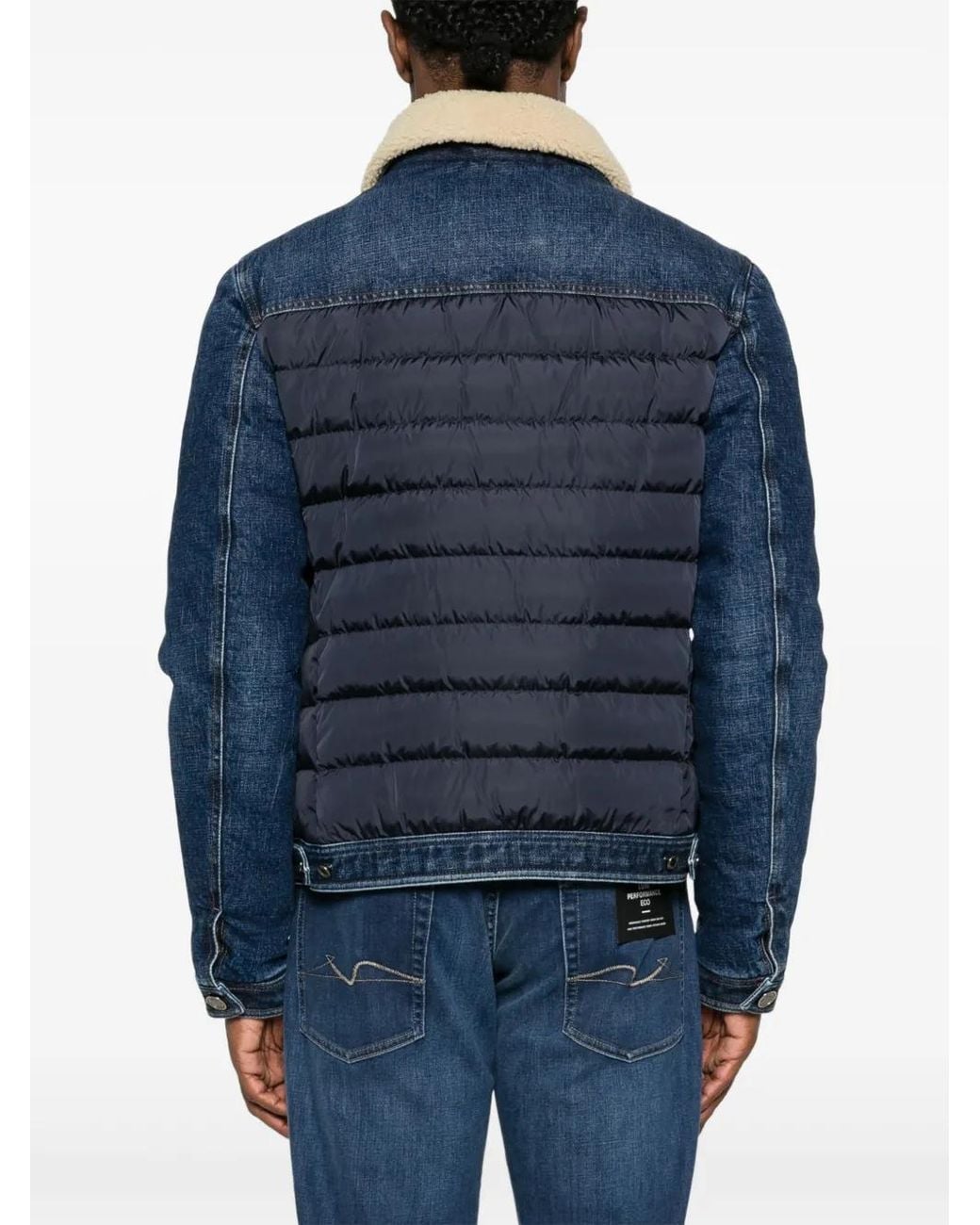 Moorer Blue Mondor Fur 104S Panelled Jacket for men