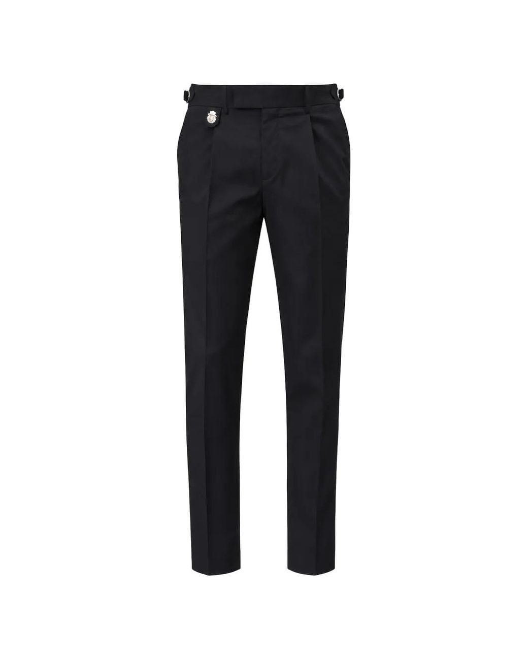Billionaire Black Gabardine Chino Trousers for men