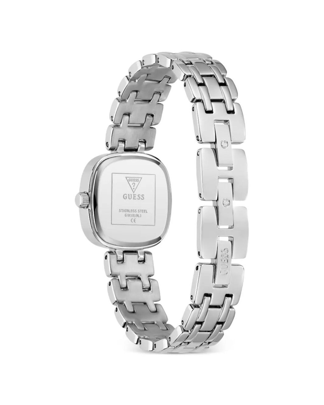 Guess White Hazel Tone Analog Watch