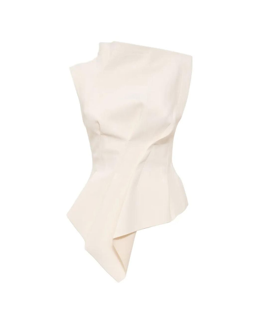 Acler White Burbank Structured Top