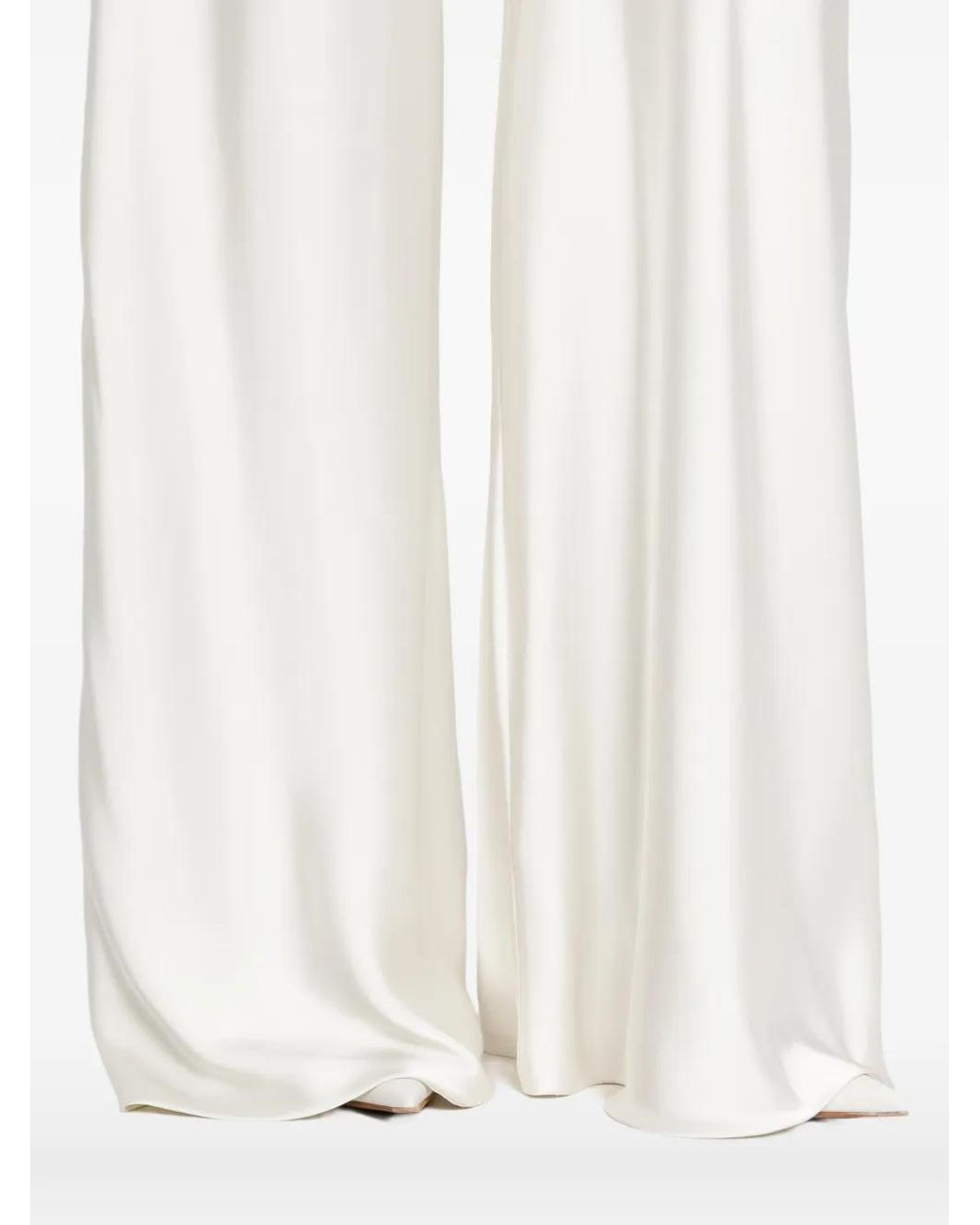 Norma Kamali White Elephant Bias Trousers